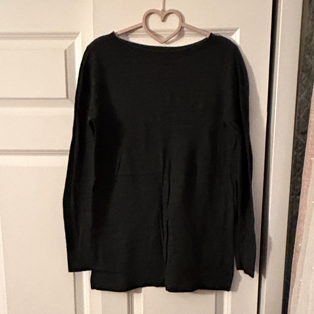 LOFT Charcoal Knit Top